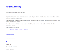 Tablet Screenshot of nightacademy.net